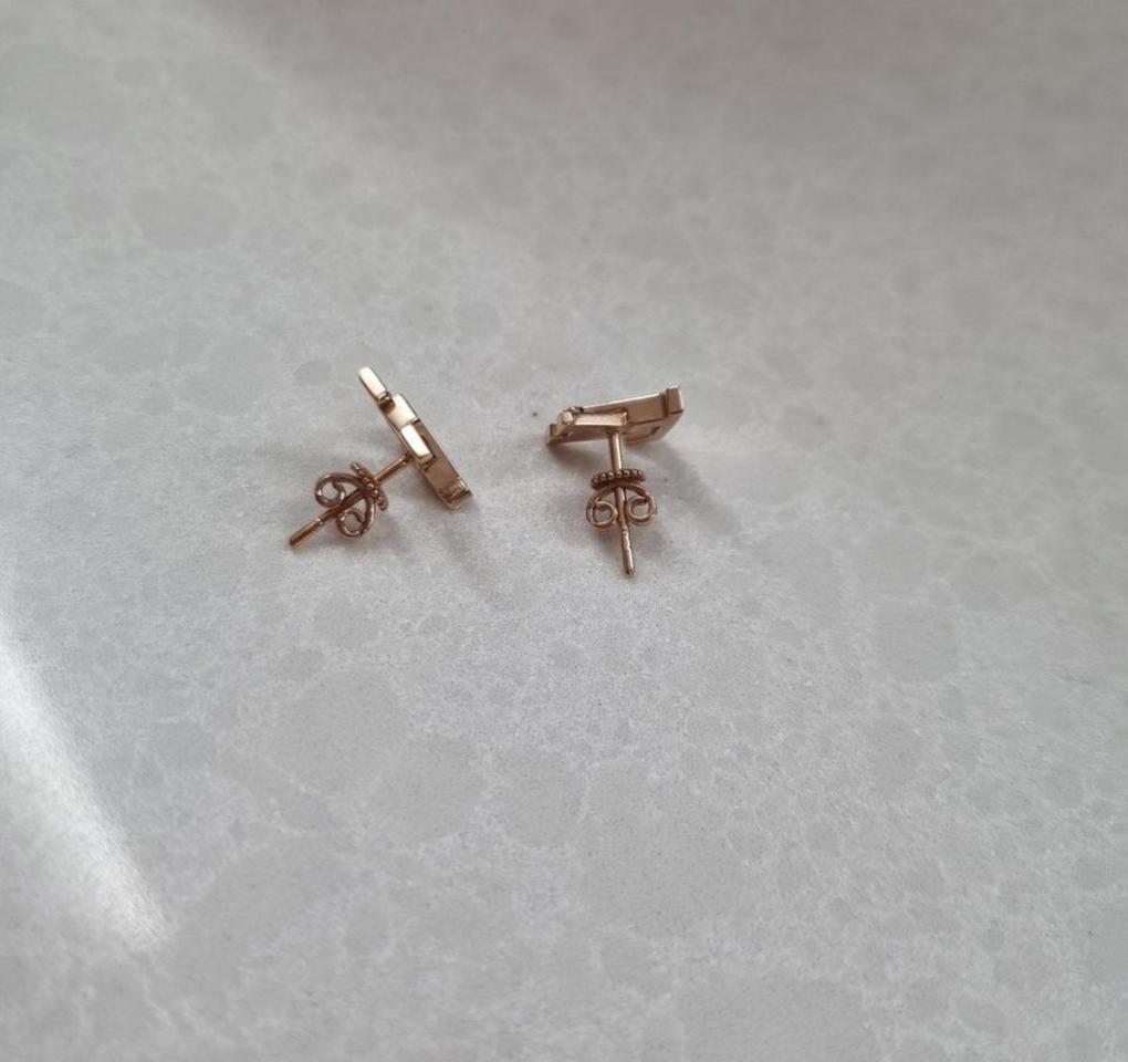 특가)14k블랙 에폭시 침 귀걸이