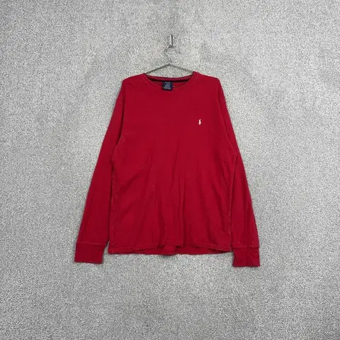 폴로 레드 로고 와플 긴팔티 XL