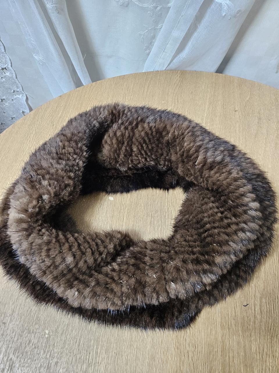 끌레베 진도모피 워머 목도리