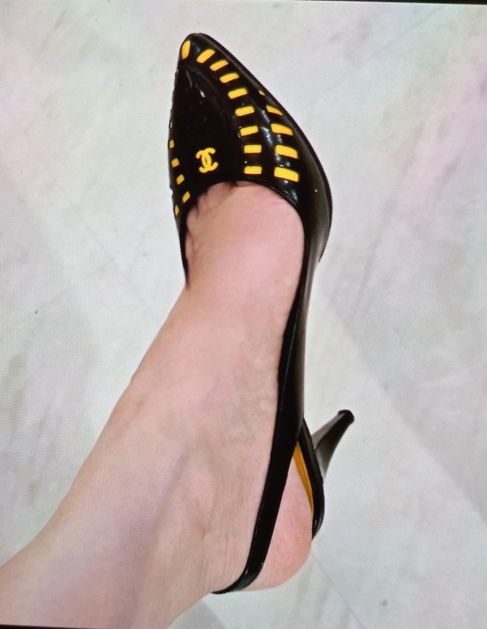 정품 > 샤넬 슬링백 구두> 감정서 포함