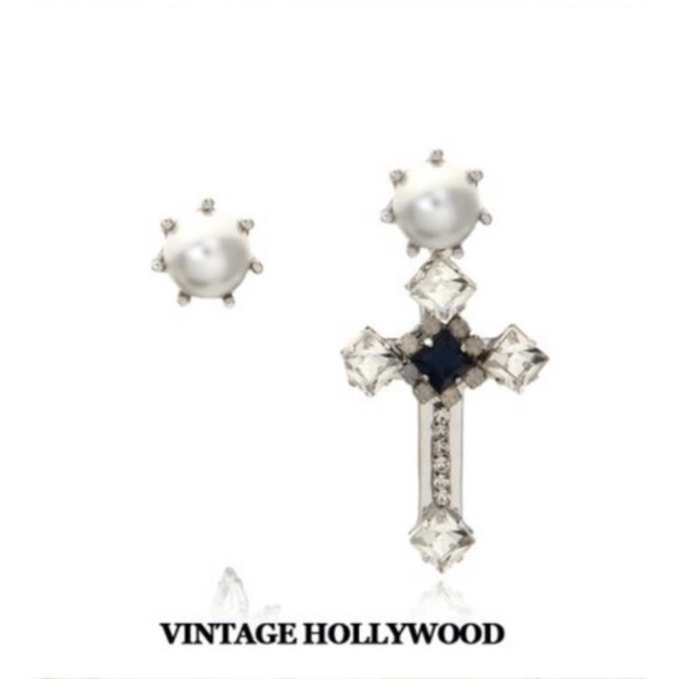 빈티지헐리우드 진주 귀걸이