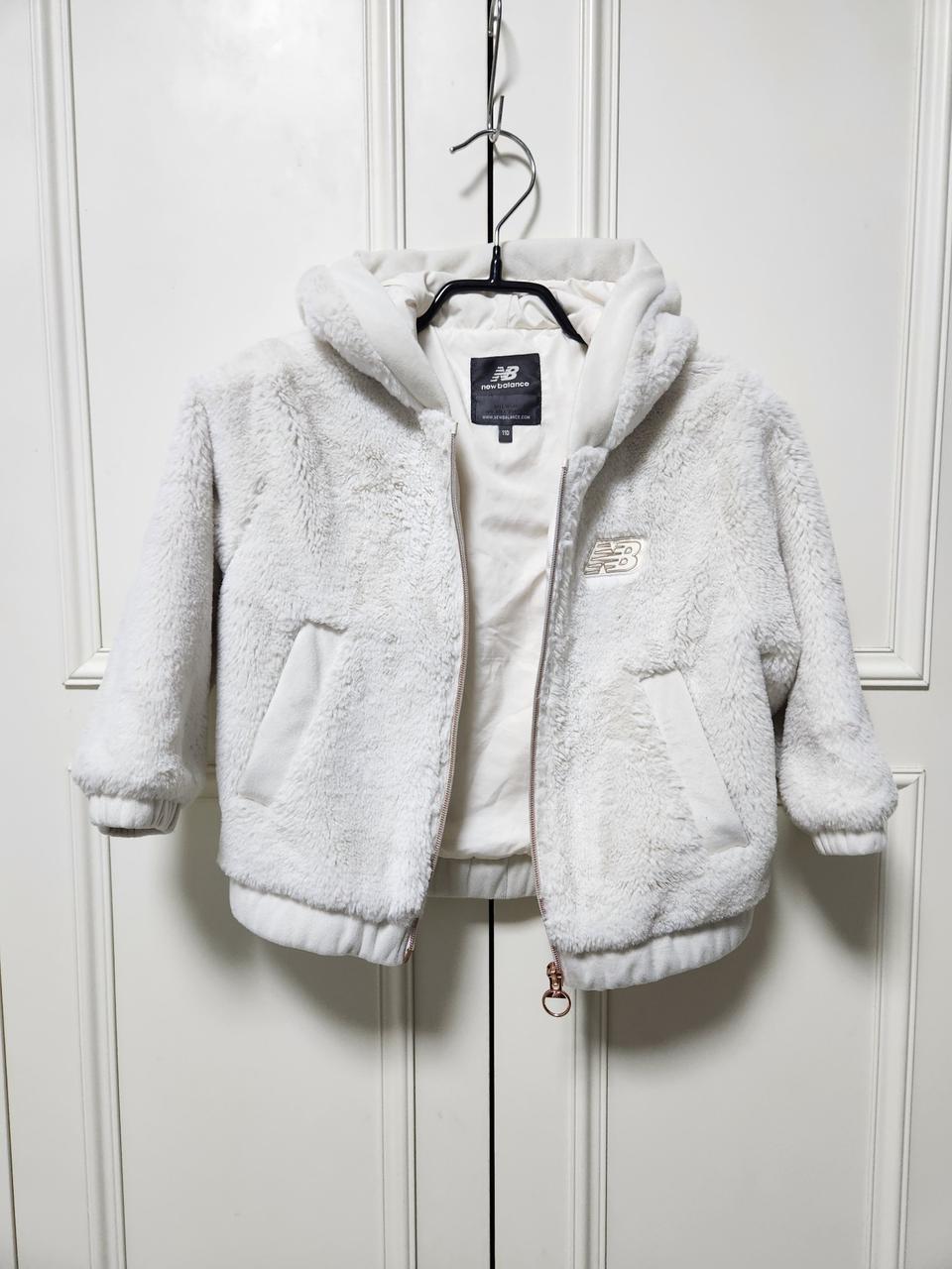 (110)뉴발란스 키즈 퍼플리스 후드집업