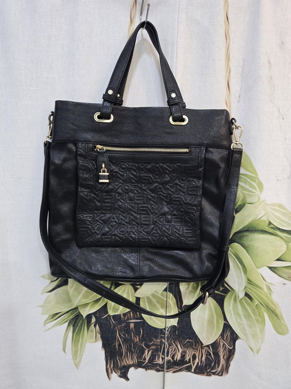 앤클라인 블랙 가죽 가방