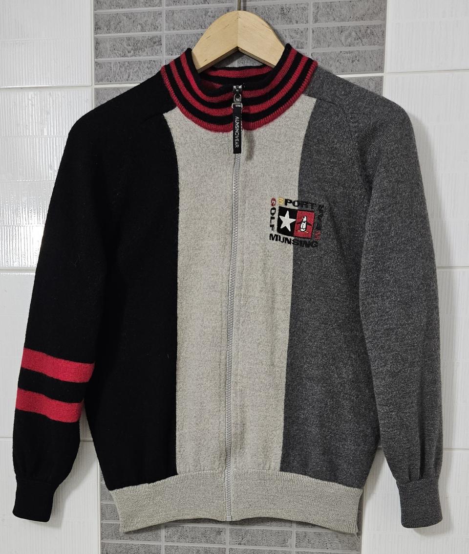 먼싱웨어골프여성방풍니트집업