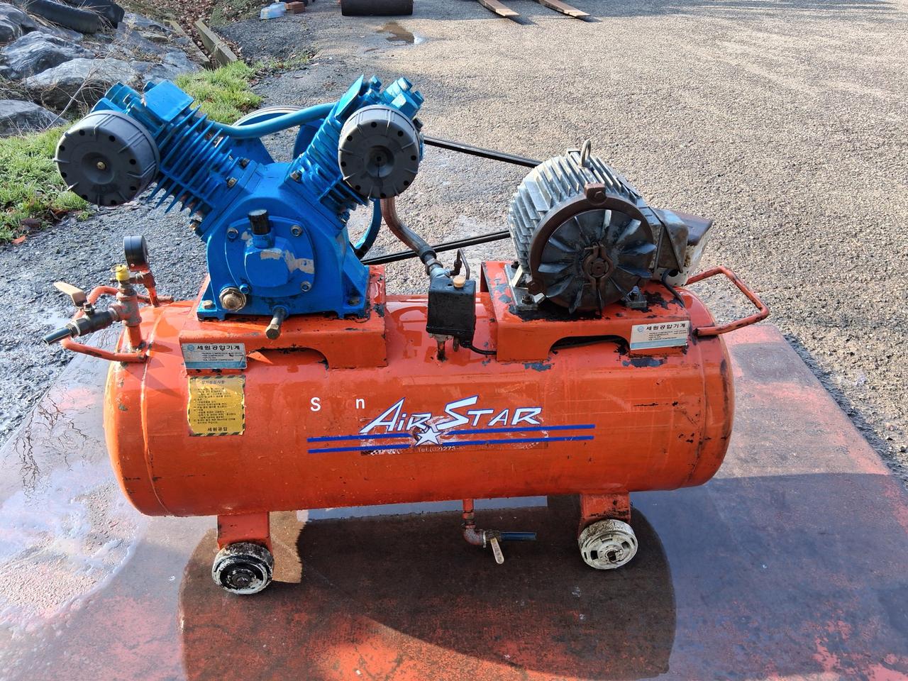 콤프레샤 5마력 삼상  안산 사사동