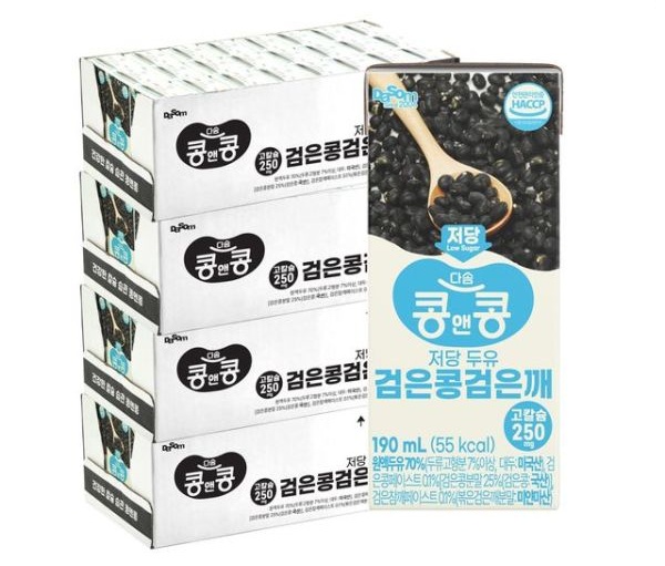무료배송 콩앤콩 저당두유 검은콩 검은깨 96팩