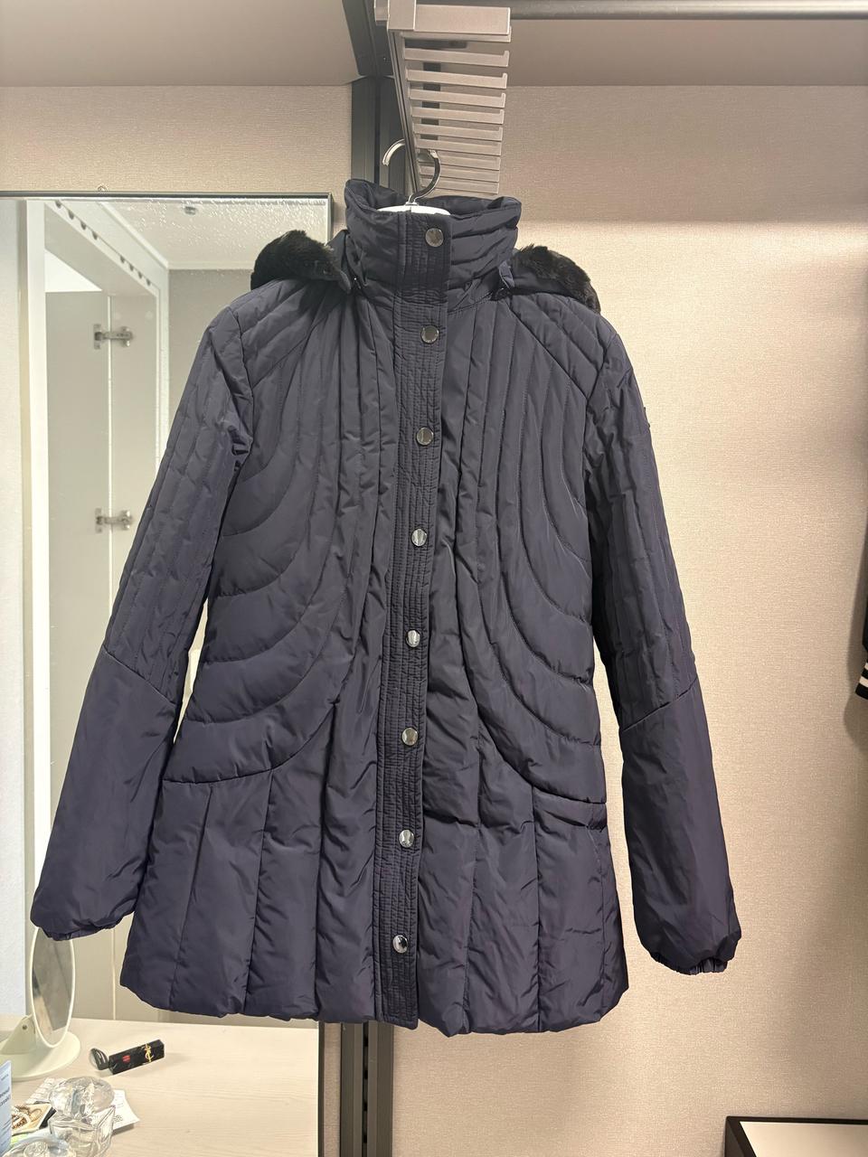 새제품)아르마니진 덕다운 패딩 네이비