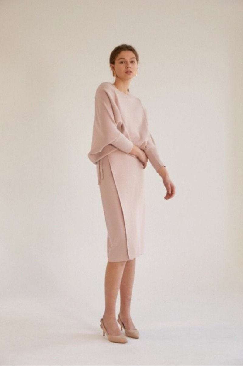 새상품) 핑크니트투피스