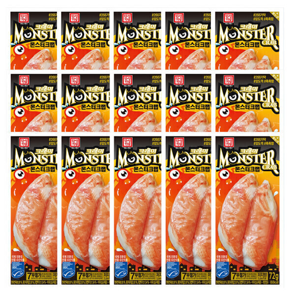 한성 맛살 몬스터크랩 72g 15개