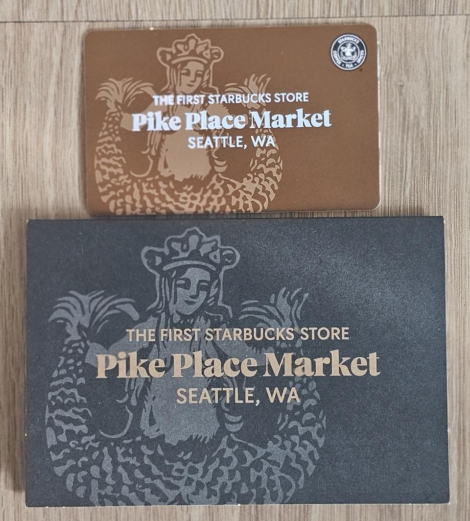 미국 시애틀 스타벅스 카드