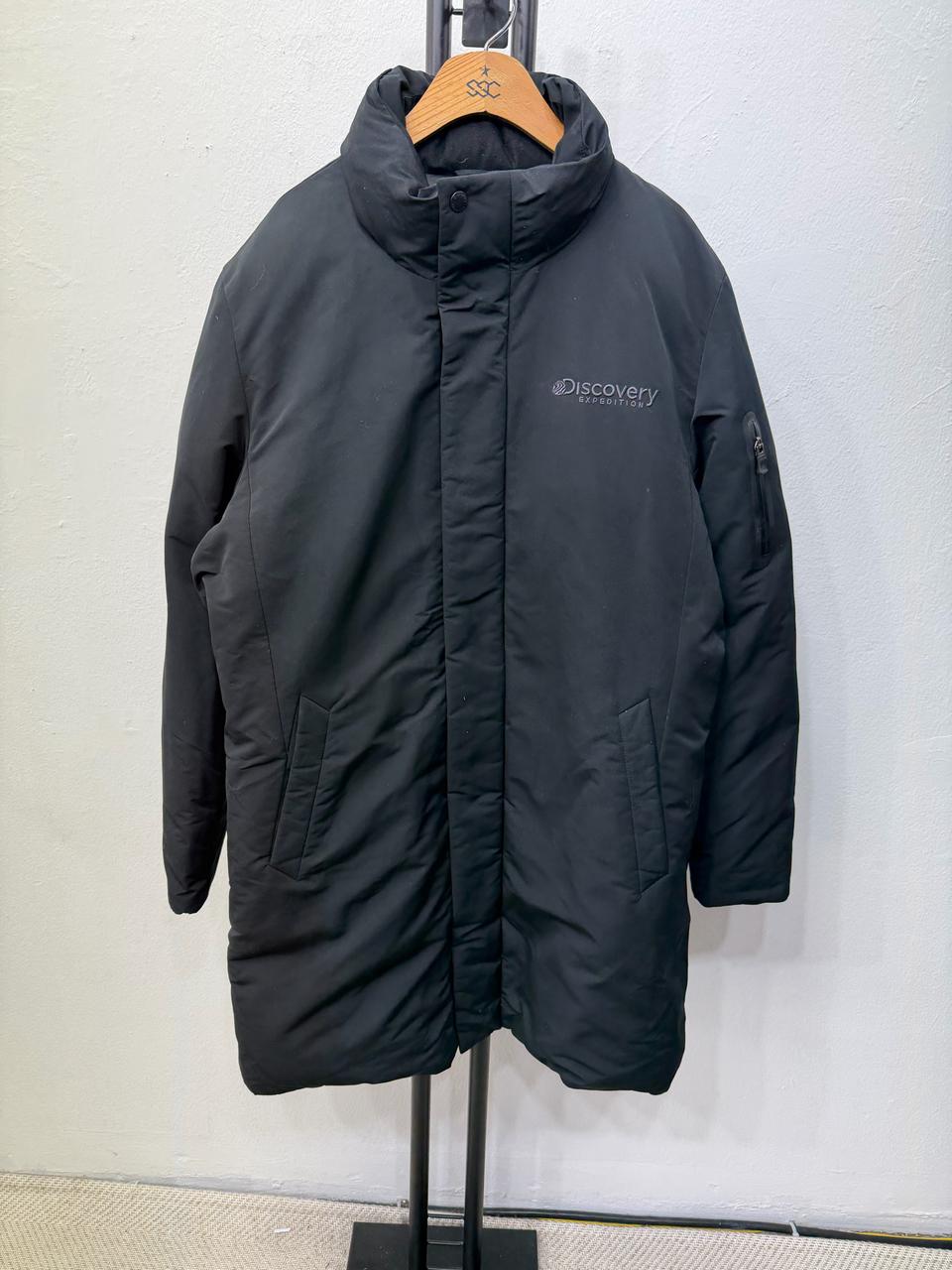 정품) 디스커버리 남성 블랙 덕다운 패딩 100