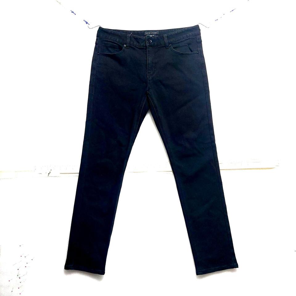 테이트 기모청바지32/겨울바지 블랙진 스판바지