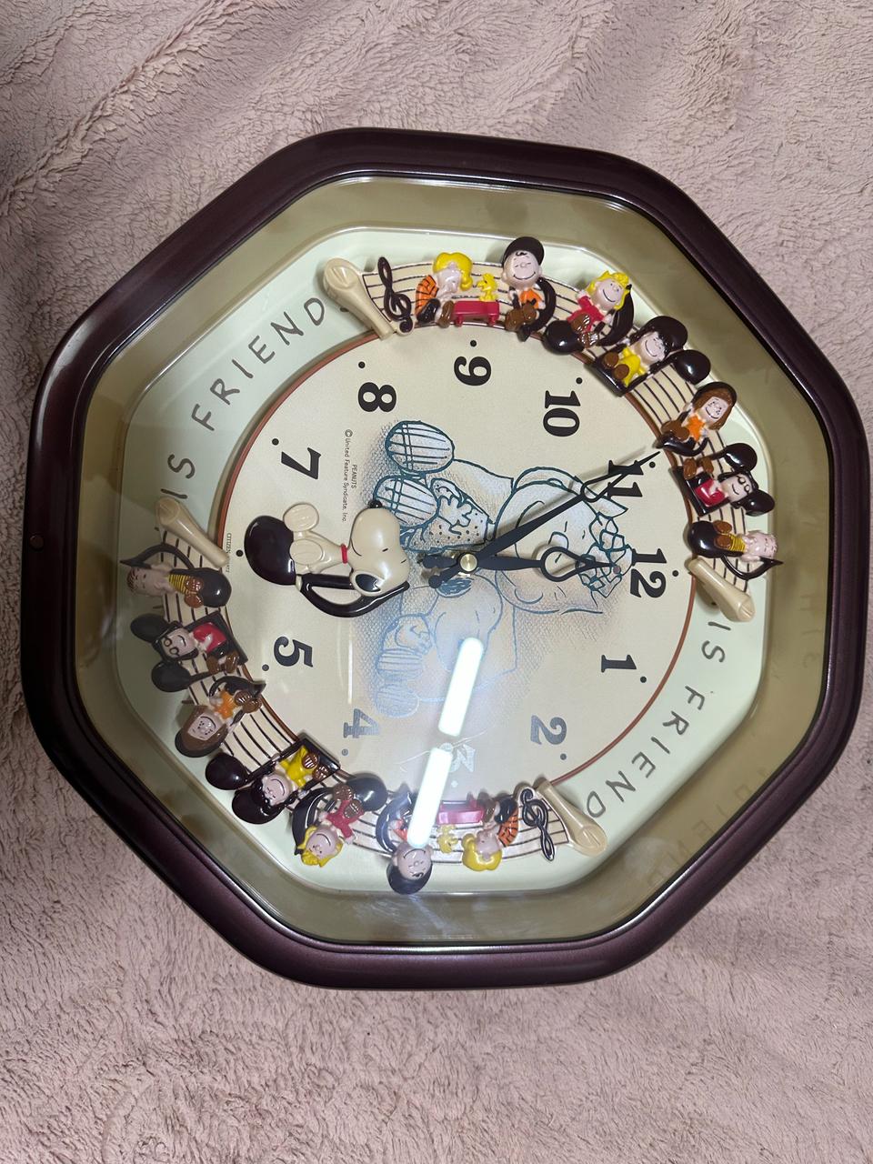컨디션 최상 시티즌 스누피 가라쿠리 롱 멜로디 시계 판매합니다
