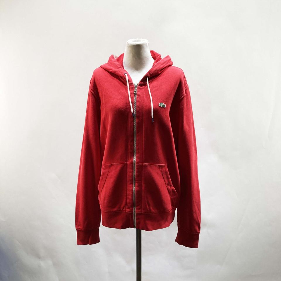 라코스테 남성후드집업자켓 레드 100 진스센스
