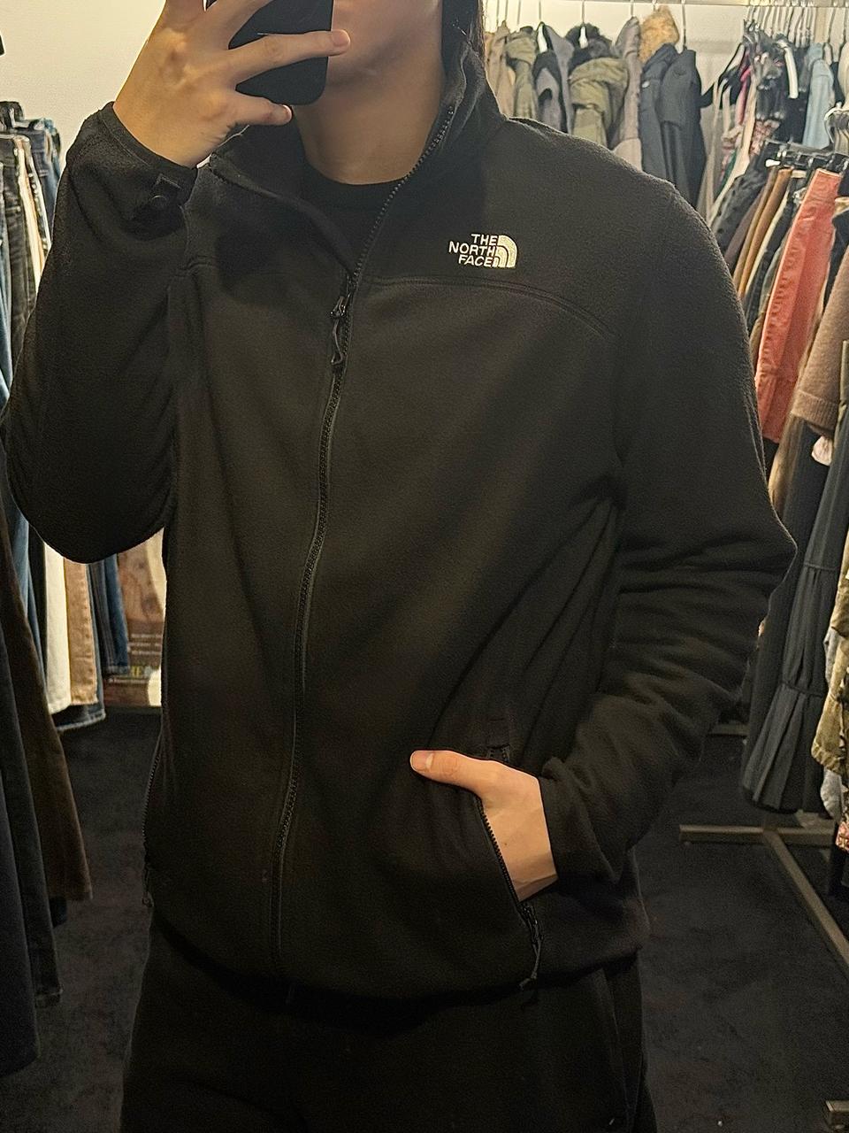 노스페이스 블랙 검정 후리스 플리스 집업 자켓 L 100 엄청 부드러움
