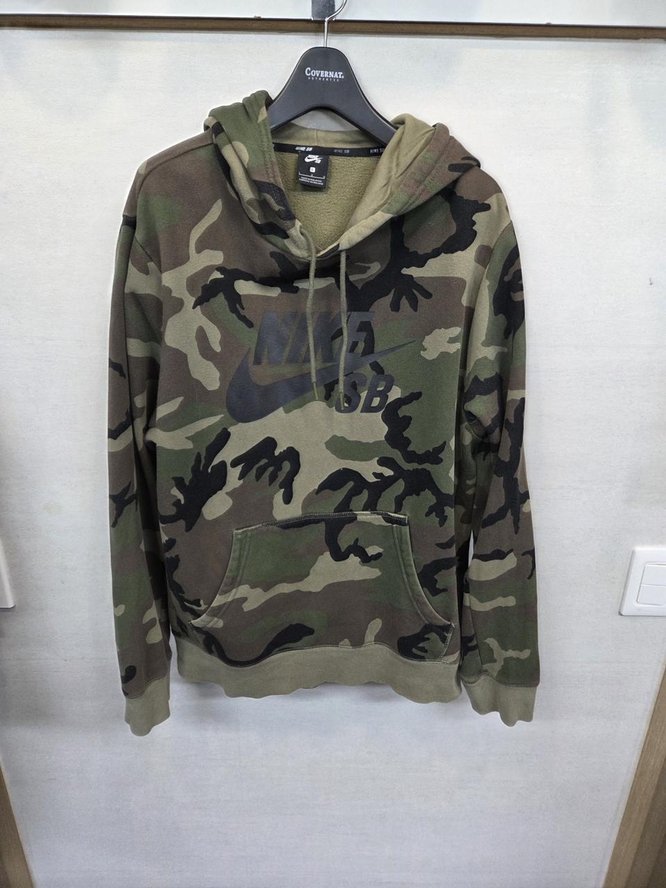 나이키 해외판 sb 빅로고 카모 기모 후드티 L