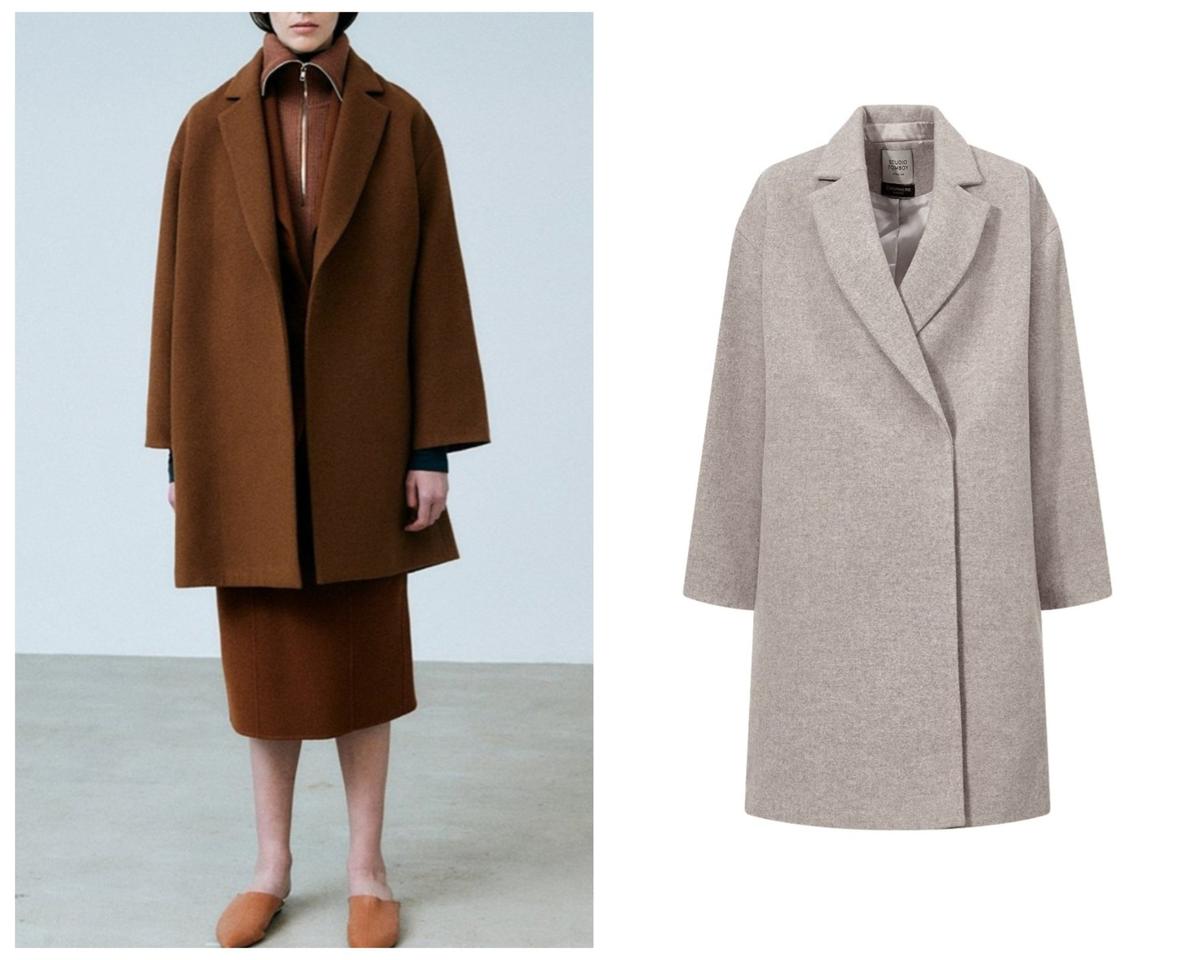 스튜디오톰보이 캐시미어 울블렌드 A라인 코트 55사이즈