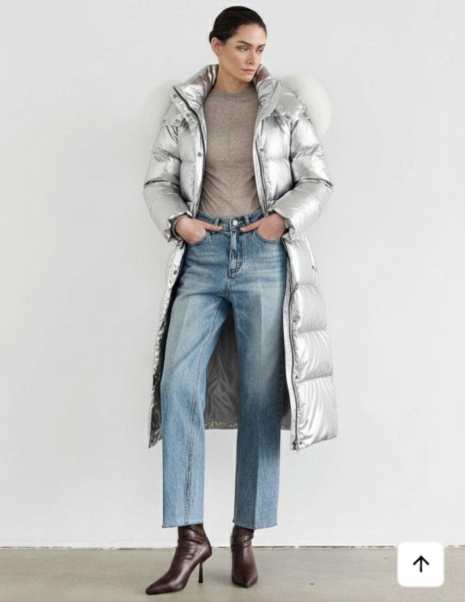 문트 라쿤퍼 3단분리 덕다운 롱패딩 프리사이즈