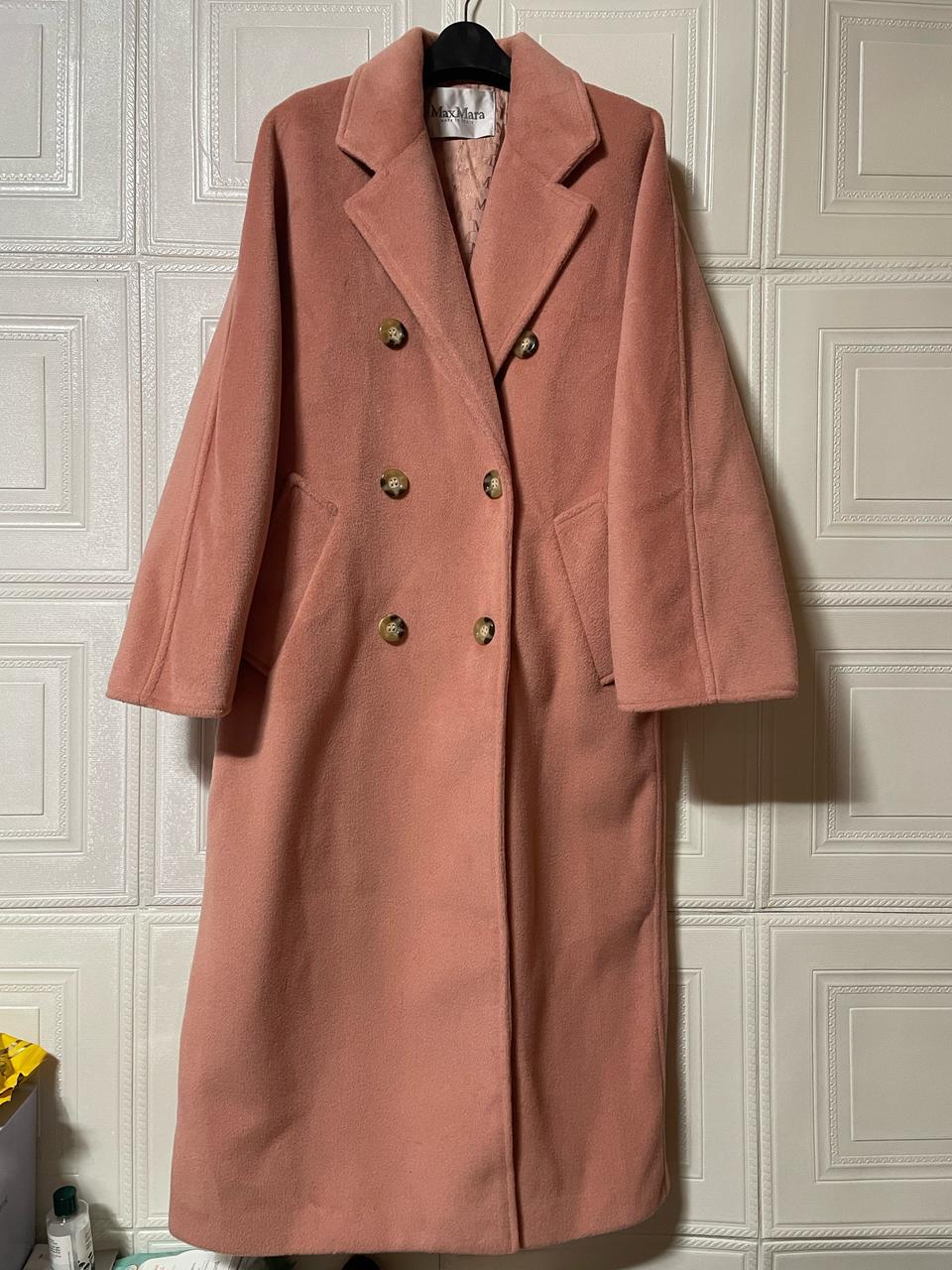 오버핏 롱코트 막스마라