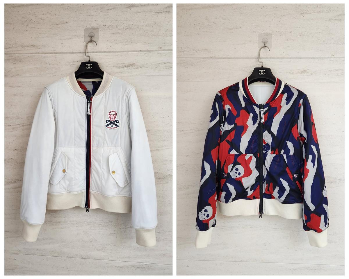 마크앤로나 여성 리버시블 골프 패딩점퍼 M사이즈