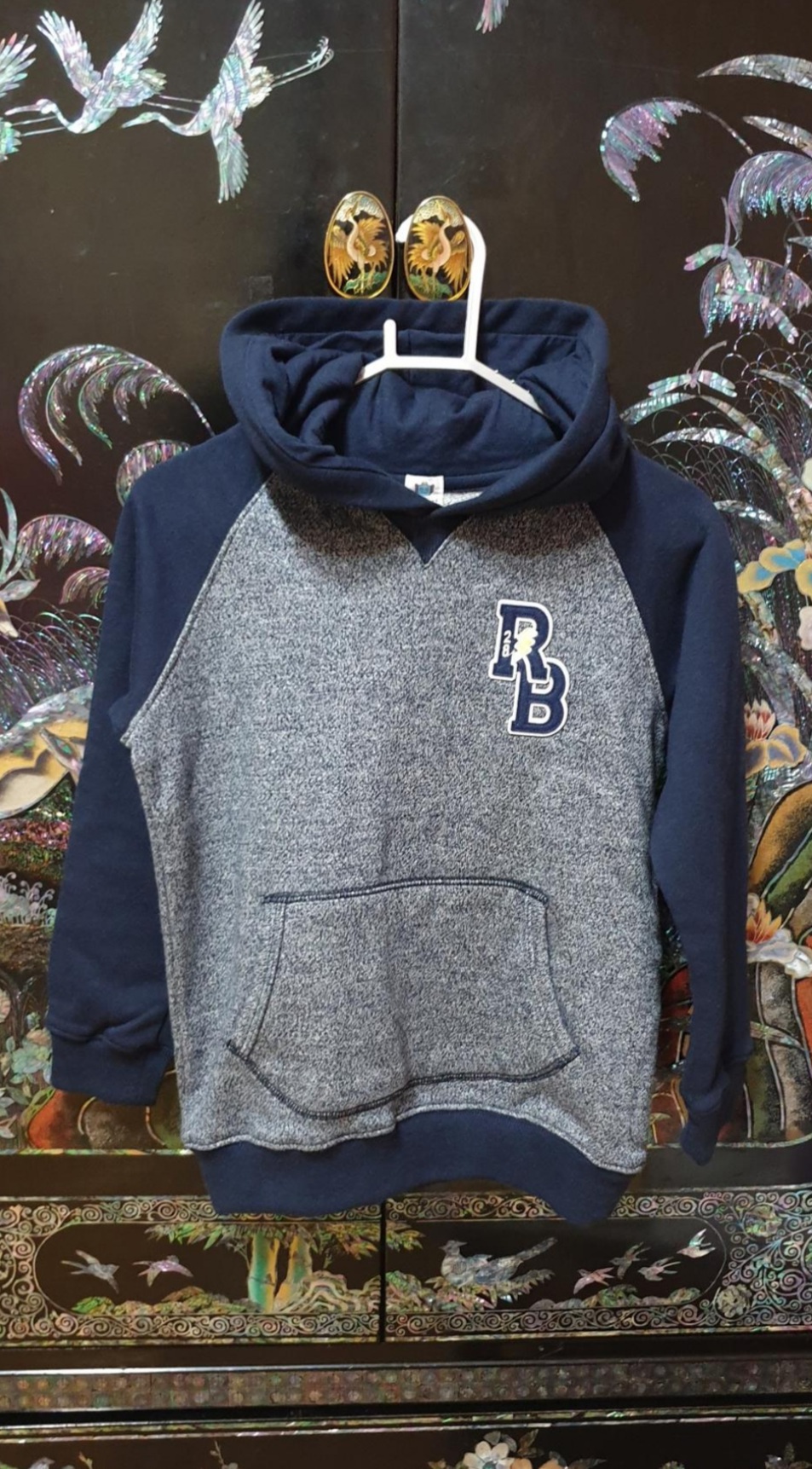 알로봇 도톰 후드 티셔츠 130호 겨울용