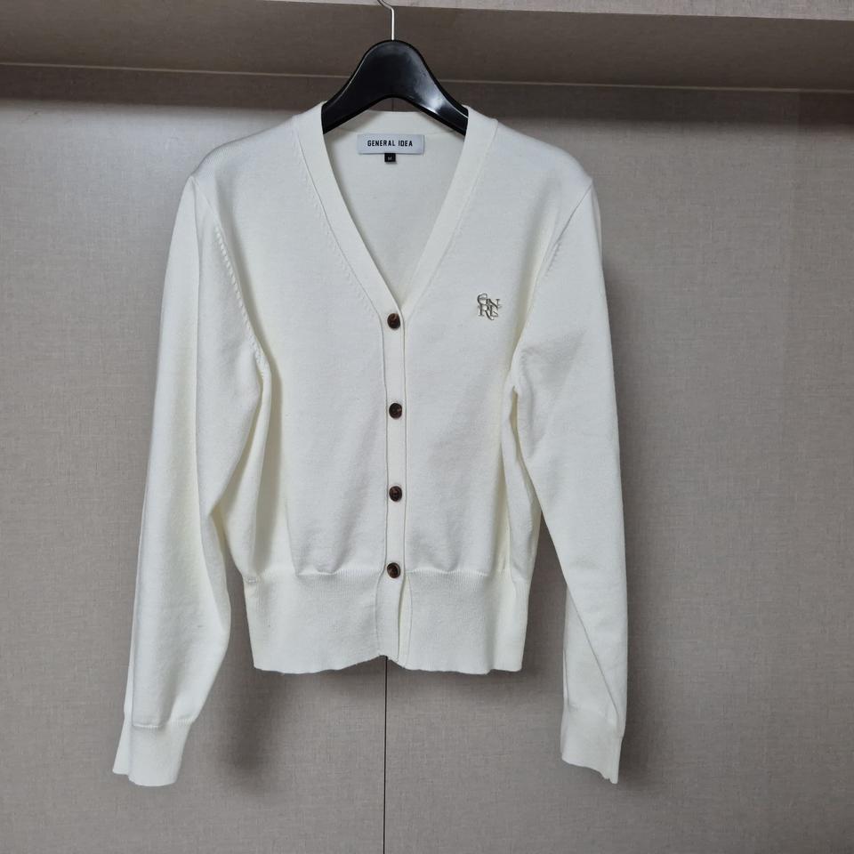 M)제너럴아이디어(2024)GNRL 에센셜 가디건 아이보리 