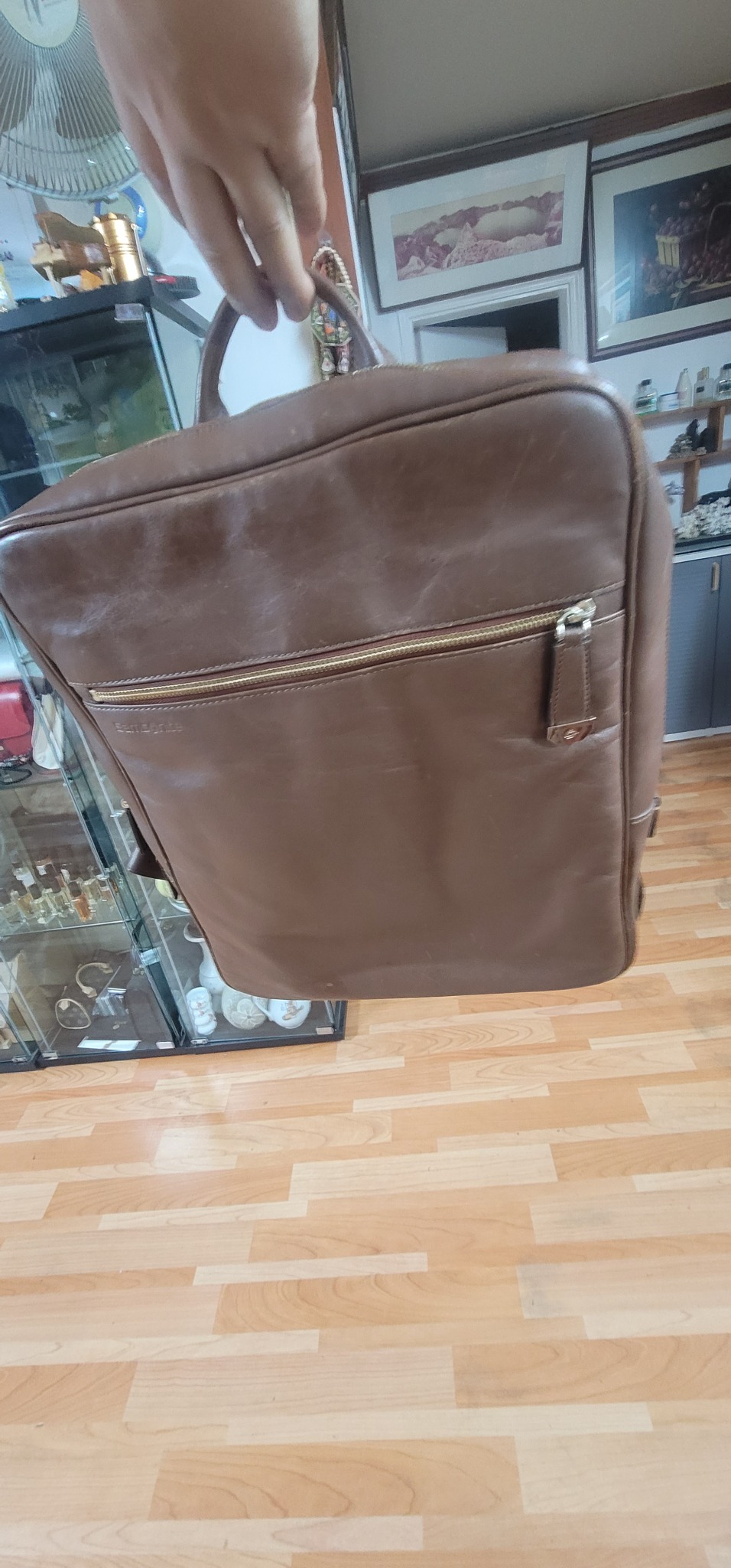 쌤소나이트(Samsonite)TERRENO  천연가죽 백팩2013년에
