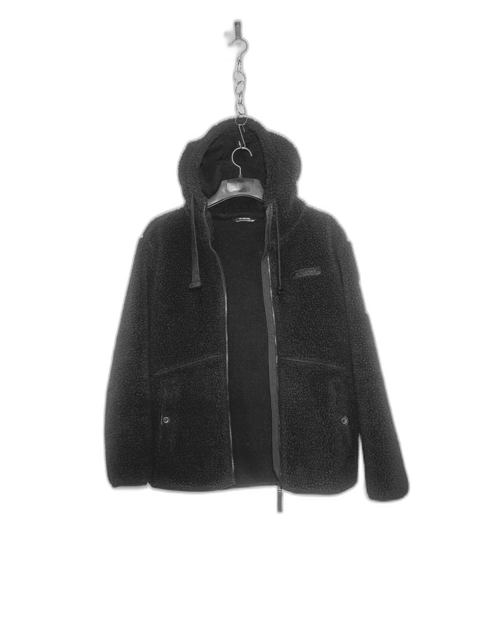 BLACK YAK 블랙야크 블랙 뽀글이 후드집업