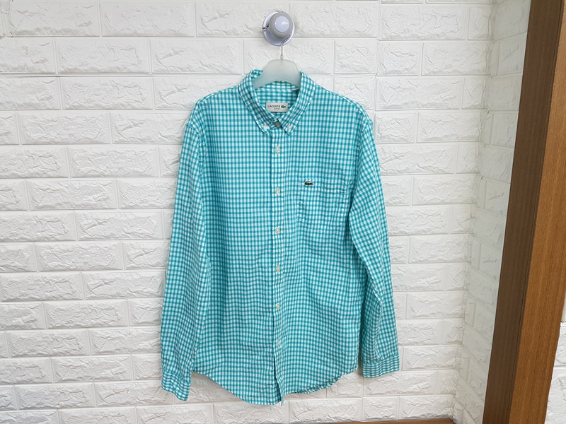 라코스테 체크 남방 남성95 (슬림핏)