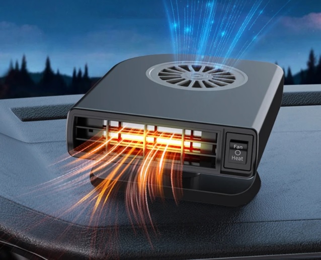 (미지아) 12V 차량용 미니온풍기 120W 탁상용