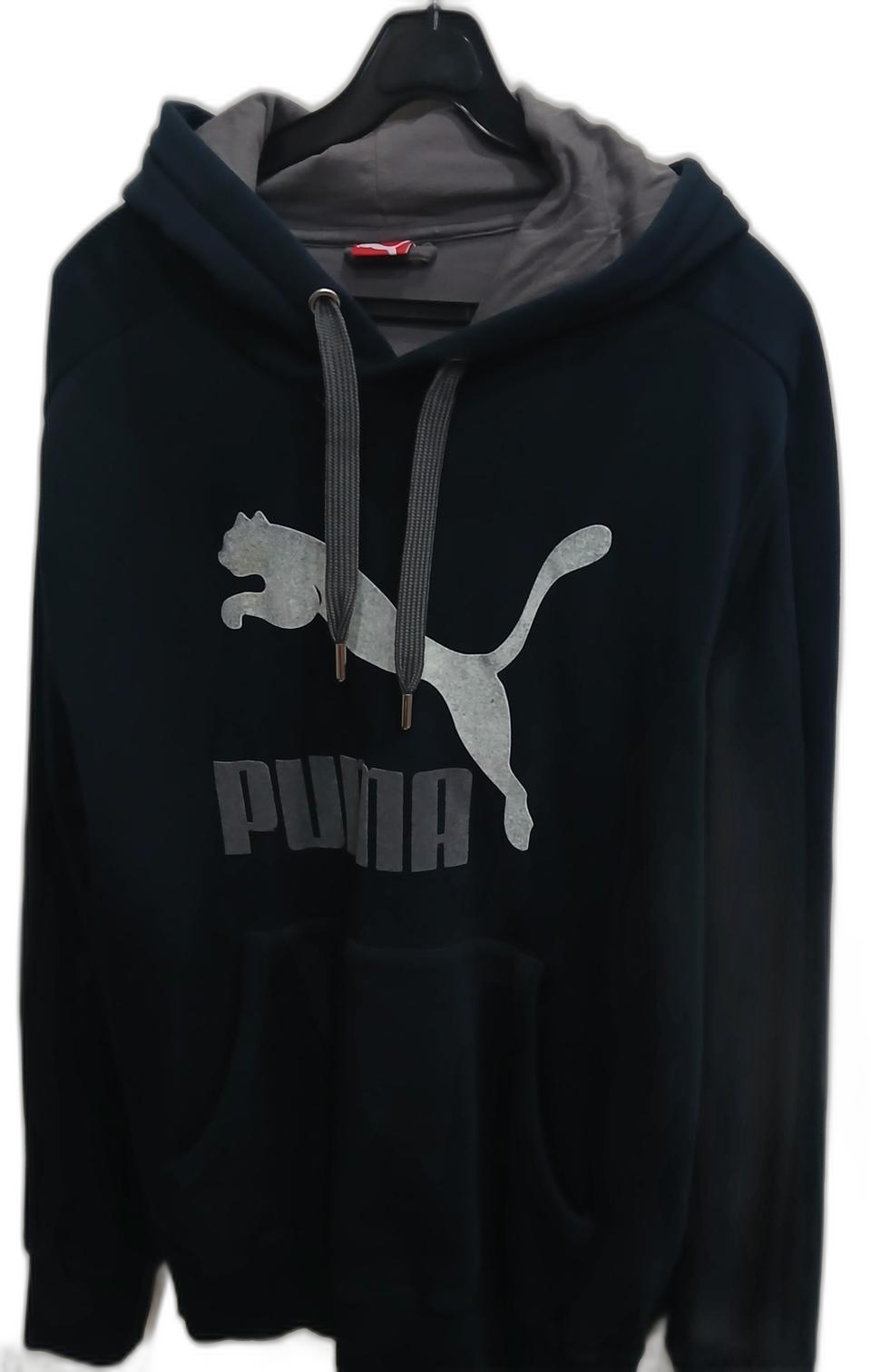 푸마로고후드티L