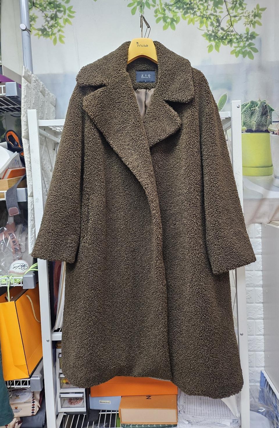 지오송지오 여성 후리스 롱코트 77~88 플리스코트 AD34