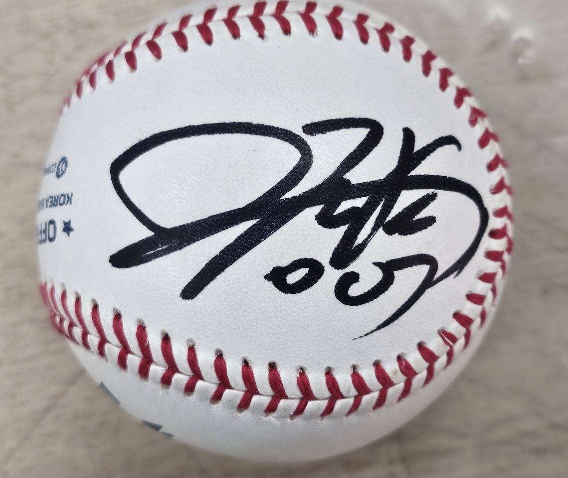 KBO 공인구 한화이글스 유장혁 유로결 야구 싸인볼  YB30