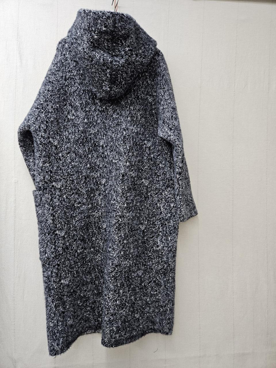 밍크퍼 니트후드롱코트 ~77