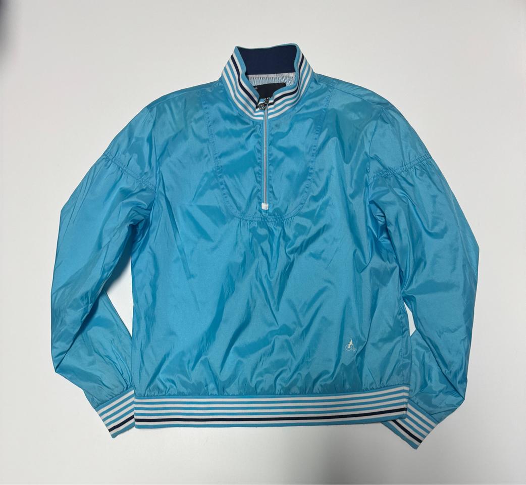 여성 빈폴 골프 나일론 반집업 티셔츠 M