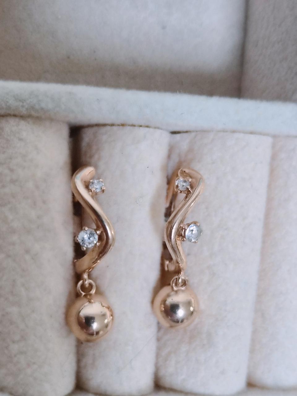 14k물방울드롭원터치귀걸이