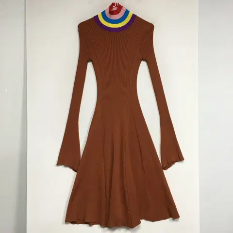 럭키슈에뜨 골지 니트 원피스 F