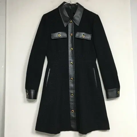 질스튜어트 레더 포인트 트위드 원피스 85