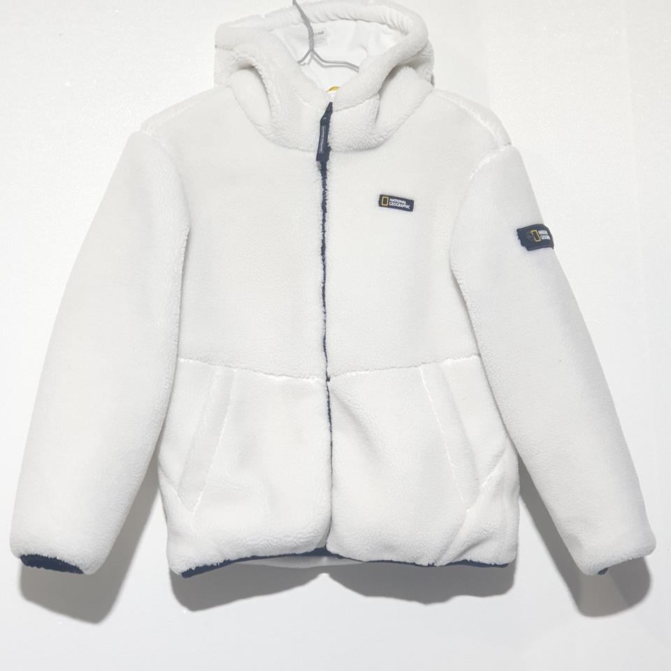 내셔날지오그래픽. 키즈140 후리스. 후드 짚업