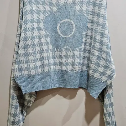 [ 1+1 ] MARY QUANT x PUBLUX ) 블루체크 니트 F