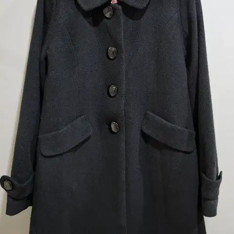 [ 1+1 ] LD prime ) 블랙 리본 롱코트 S