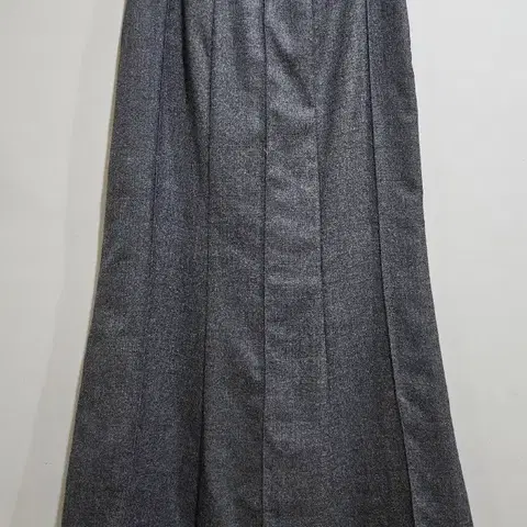[ 1+1 ] 진그레이 롱 울스커트 S