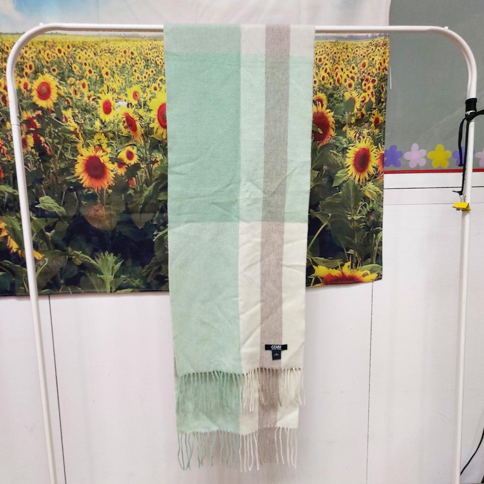 GOBI(고비) 캐시미어 체크머플러 5L20