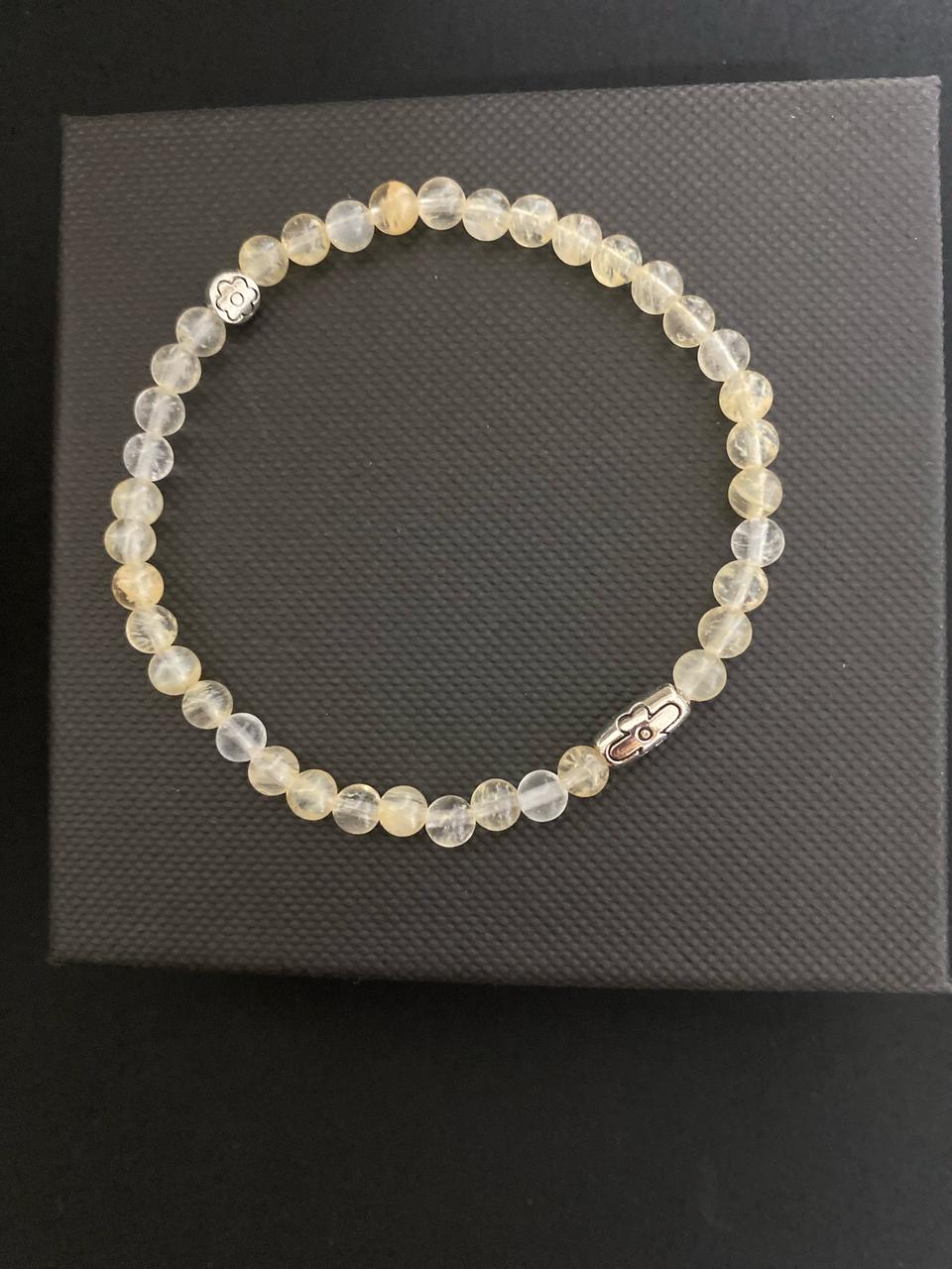 레몬쿼츠 레이어드 팔찌