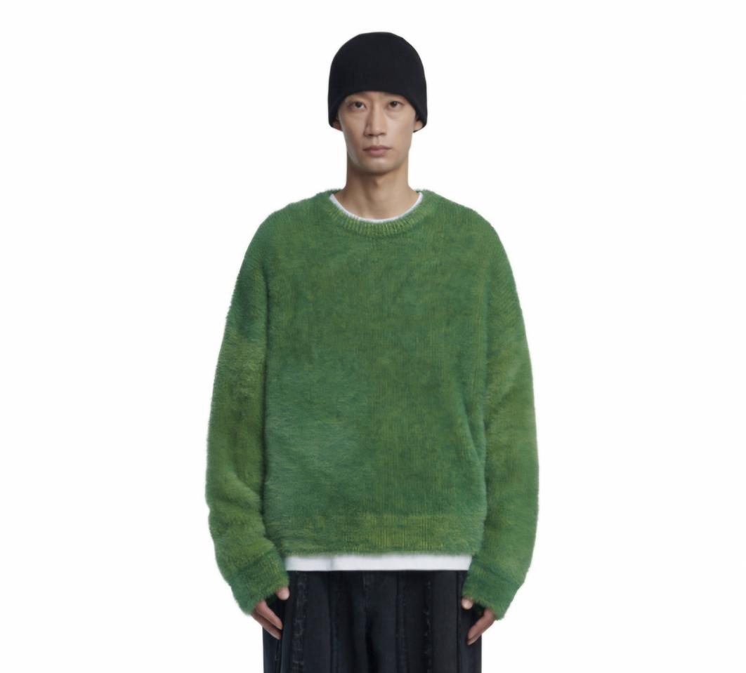 노매뉴얼 2022 헤어리 니트 / 남성 니트 / 남자 니트