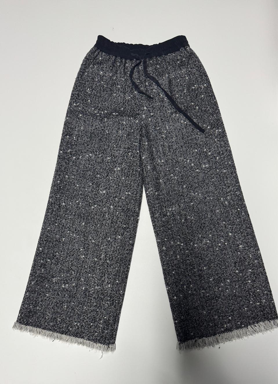 여성 디올 Dior트레이닝 헤링본 밴딩 와이드 팬츠