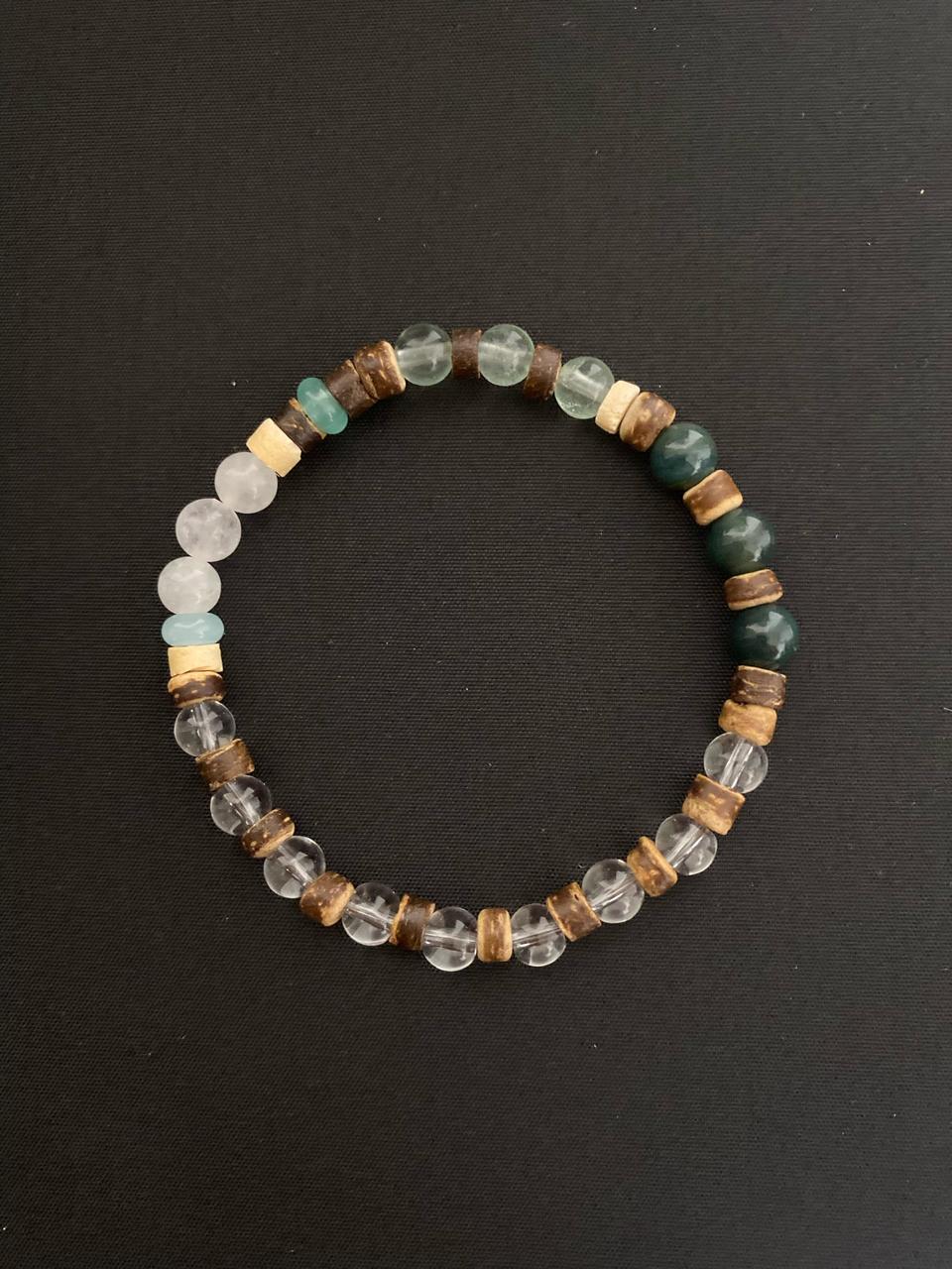 빈티지 원석 & 우드 팔찌