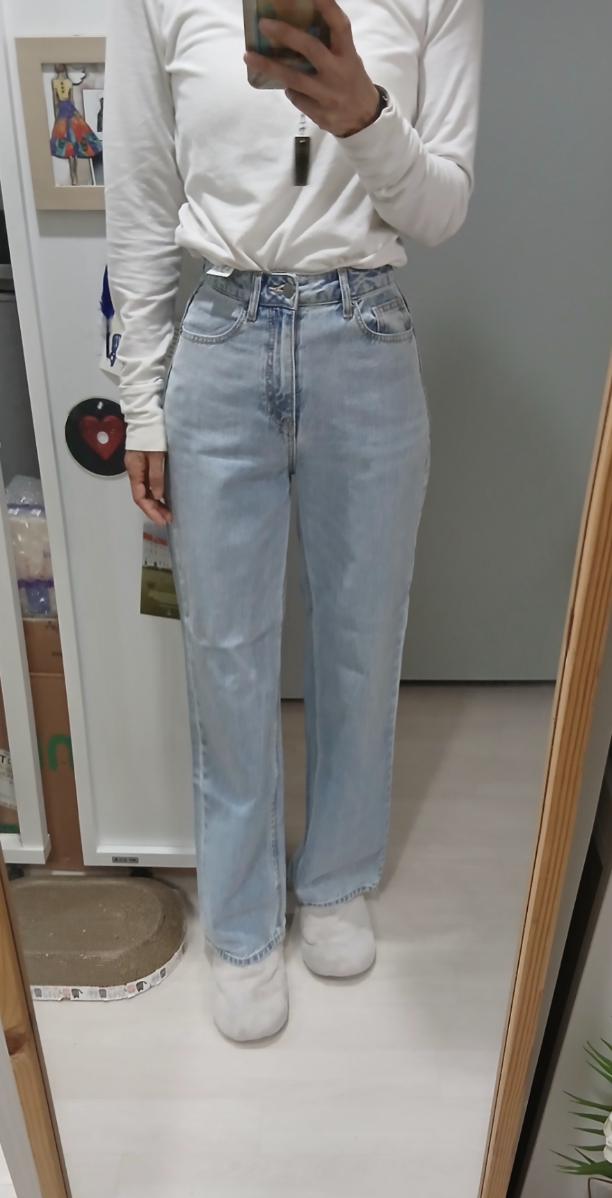 무신사 와이드데님