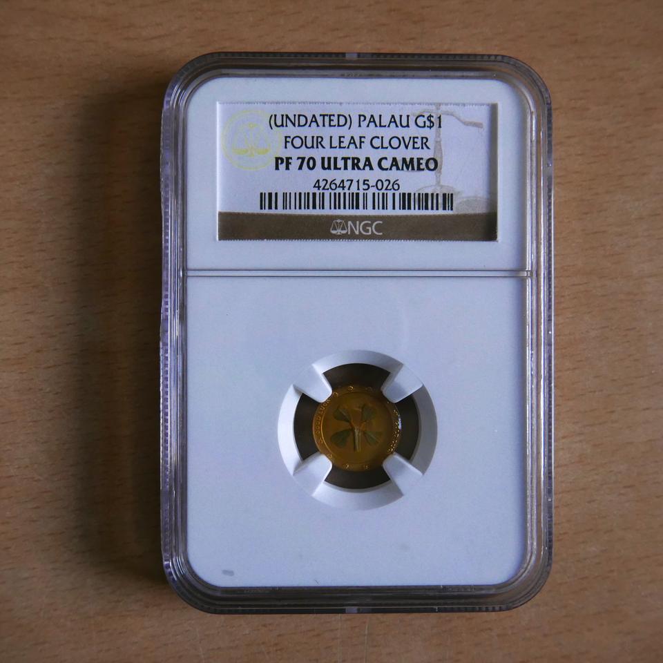 팔라우 "행운의 네잎 크로바"  1g 금화 NGC70