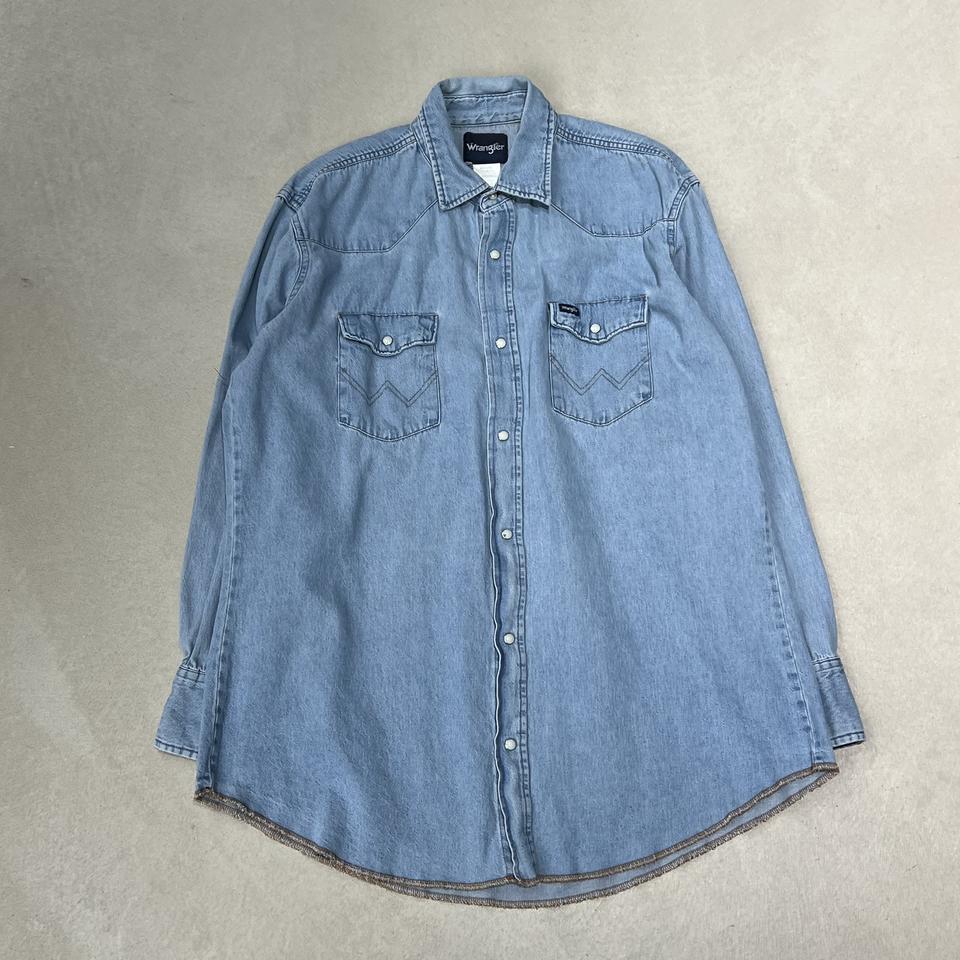 랭글러 웨스턴 데님셔츠 s08877